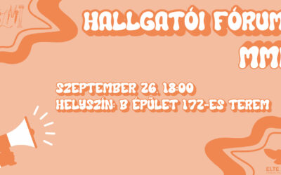 Intézeti hallgatói fórum – szeptember 26.